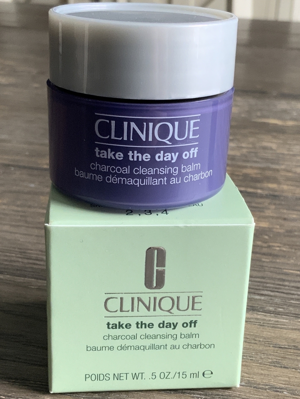 NIB Clinique TAKE THE DAY OFF Charcoal Cleansing Balm .5 Ounce Travel Size